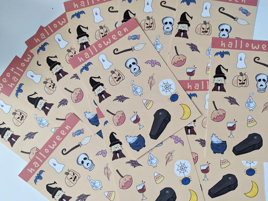 halloween bu sticker sheet