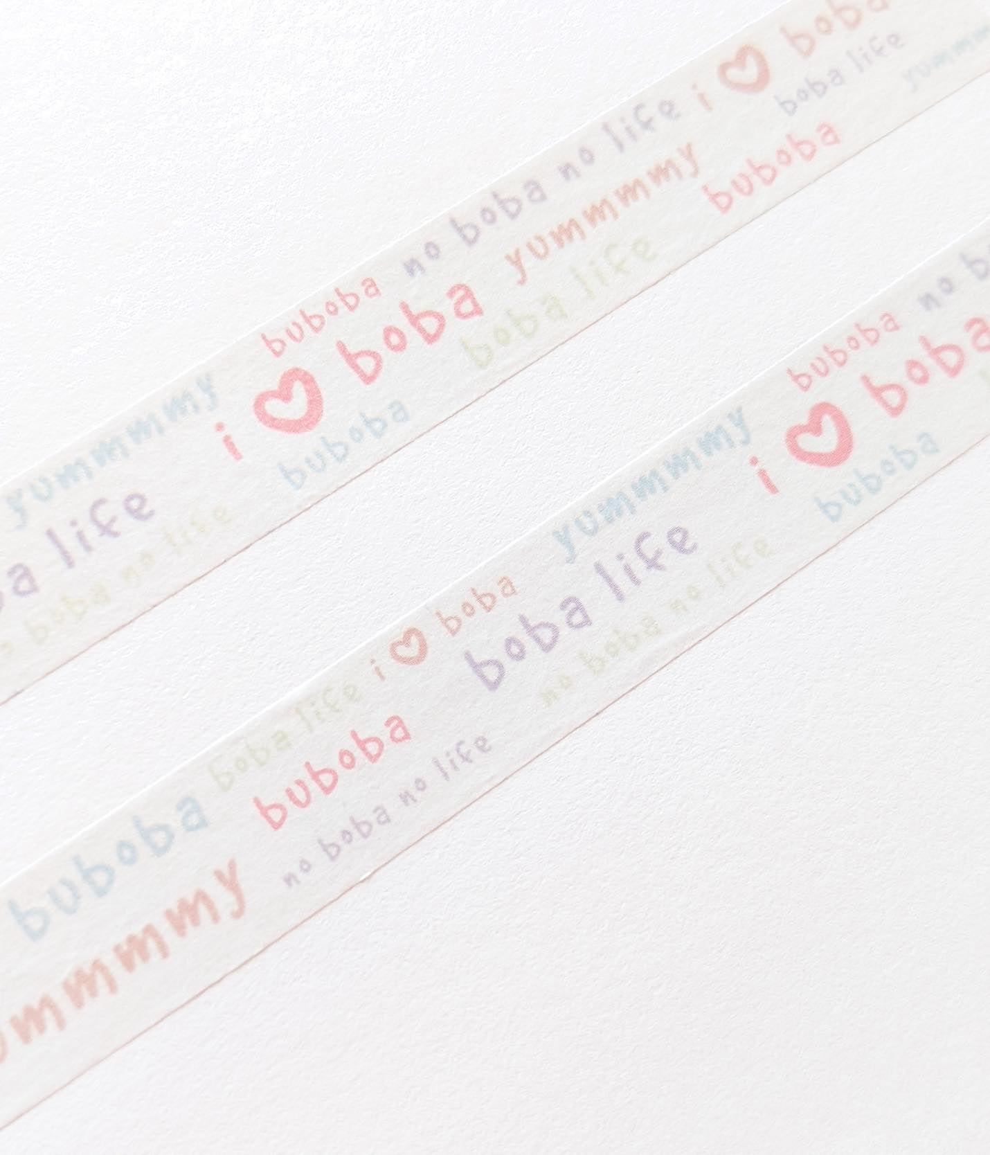 boba (´♡‿♡`)  washi tape