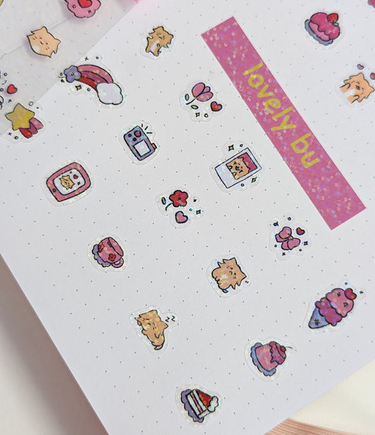 lovely bu sticker sheet