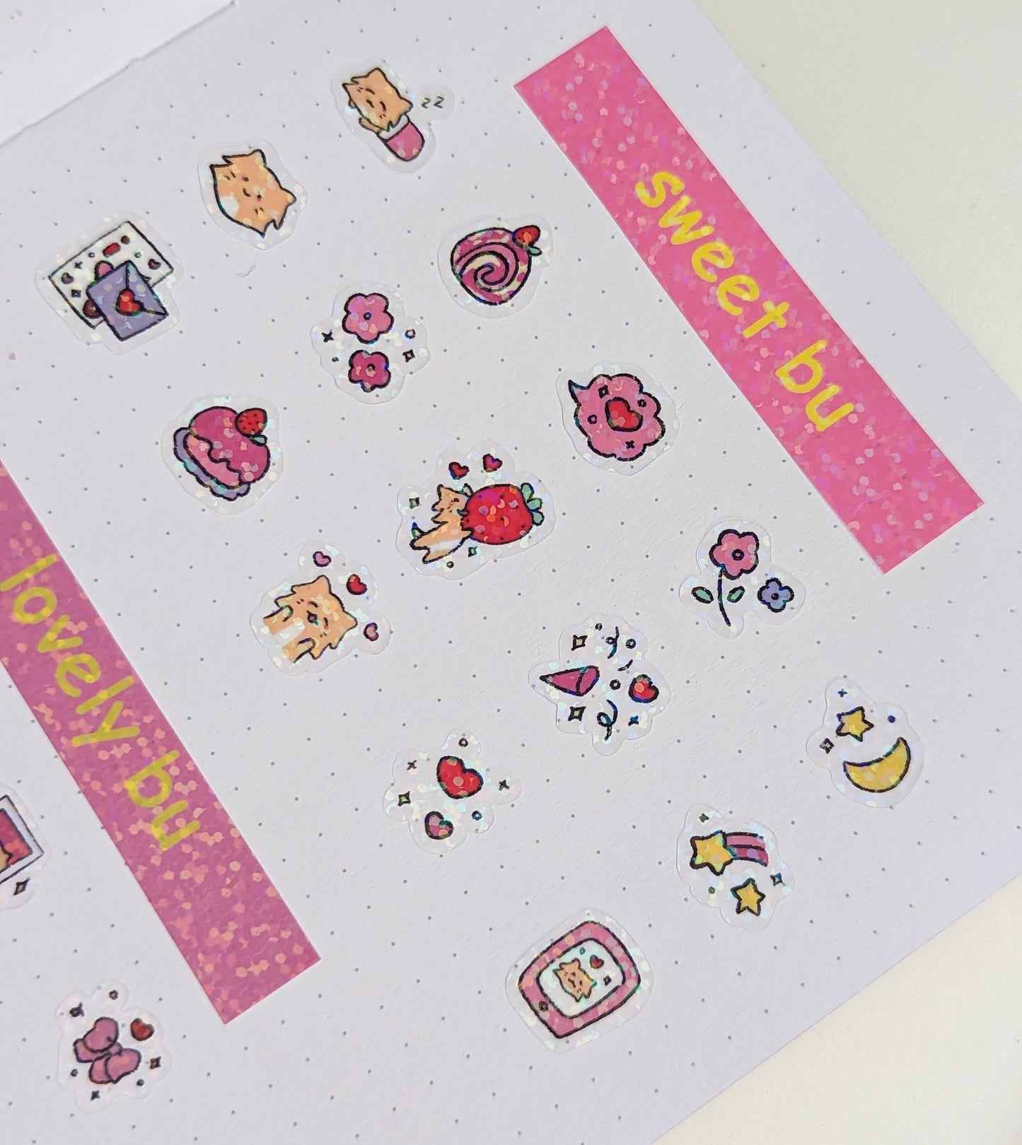 sweet bu sticker sheet