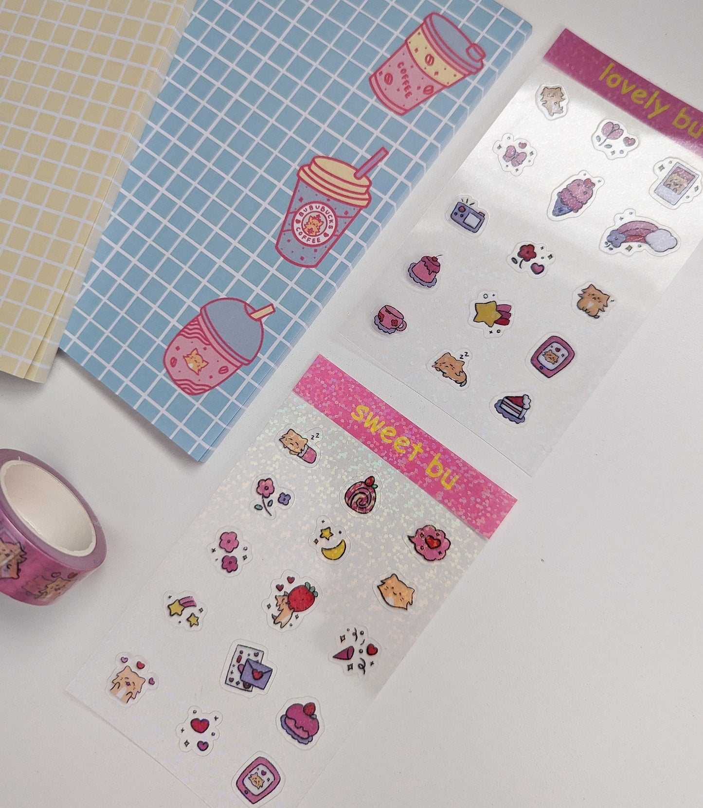 lovely bu sticker sheet