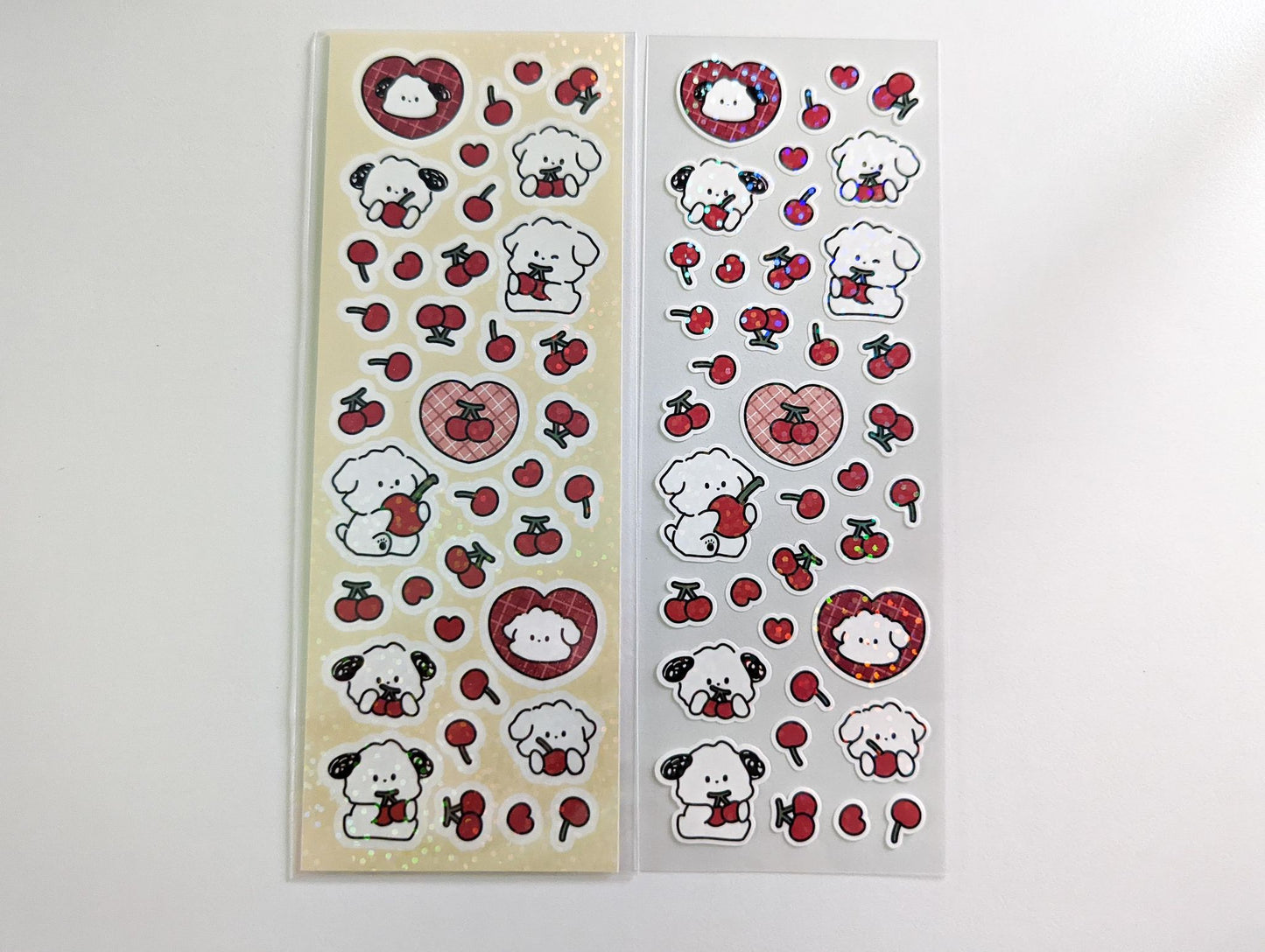 snow cherry sticker sheet