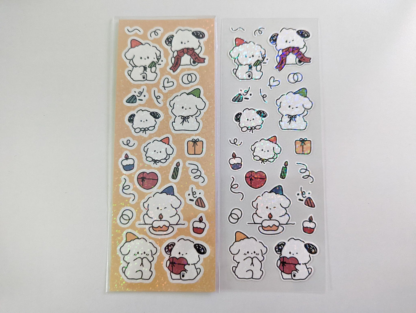 snow party sticker sheet