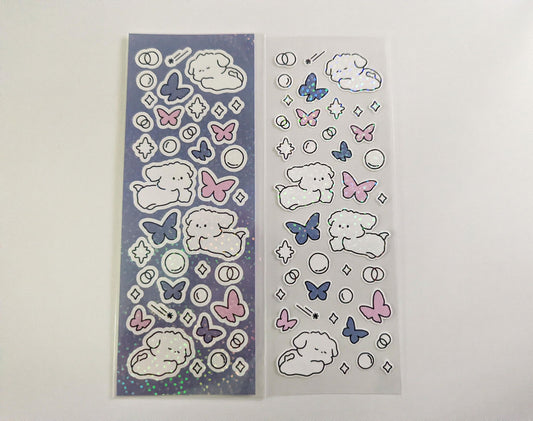 snow play sticker sheet